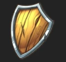 World Fighters Wood Shield token icon